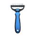 EMK Sports Professional Pet Dog Cat Comb Brush Grooming Undercoat Rake Comb Dematting Tool (BIG BLUE)