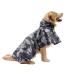 Cokobin reflective hundredth coat with hooded ultra -light breathable waterproof dog jacket rain cover for medium and large dogs (gray) m gray