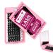 Pro individual eyelashes 72 PCs eyelashes Individual cluster lashes lashes with rotating mirror DIY eyelash extensions individual lashes lashes eyelashes single eyelashes (Into you-01 d-10-16mix) 10-16 mix rotatable mirror (Into you-01)