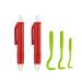 Nepfaivy Ticking pliers for dogs cat children - 3 set tick hooks and 2 set tick tweezers simple and safe tick remover for pets and people red+green