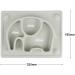 SILIVO Kids Plates Baby Suction Placemat - Non Slip Silicone Toddler Mat with Suction Cups - Grey Elephant Design | 10x7.8x1.1 | Perfect for Babies & Children - Buy Online on GoSupps.com