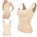 Tank top for women Shapewear-tank belly control shapewear-camisole tank top women's belly bodice postpartum waist coach corset top body shaper vest (skin color) L #06 skin color