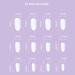 24pcs Short Oval White Glitter Silver Edge French Tip False Nails Set - Press On Nails for Women & Girls | Removable Glue-on Acrylic Full Cover Nail Art Accessories - Buy Online on GoSupps.com