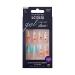 KISS False Nails Kit Gel Fantasy Allure Ready to Wear Gel & Sculpted Nails Stick and Glue Included X-Long Length Coffin Shape with Color Changing Accent Long-Lasting Hottest Trend Glue on Nails Eyes Closed
