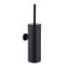 Compact Freestanding Stainless Steel Toilet Bowl Brush and Holder for Bathroom Storage and Organization - Space Saving Sturdy