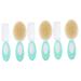 Toyvian 6 Pcs Baby Brush Set Scalp Massager Silicone Scalp Scrubber Hair Scrubber Hair Cleansing Brush Newborn Hair Brush Silicone Scrubbers Kids Wool Hair Brush Kids Hair Comb Toddler Abs Light Greenx3pcs mediumx3pcs