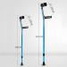 GagalU Folding Medical Forearm Crutches Portable Adult Elbow Arm Cuff Crutch Walker with Height Adjustable Collapsible Lightweight Aluminum Alloy - Buy Online on GoSupps.com