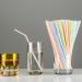 Straws 100 pcs Flexible Disposable Plastic Straws for Home Parties Bar Beverage Shops Home Straws for Kids and Adults