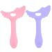 Eyeliner Stencils 2Pcs Soft Silicone Eyeshadow Stencil with Tail Scoop Design Multifunctional Winged Eyeliner Tool Mascara Shield Eyeshadow Applicators for Beginners Eyeliner Brushes