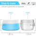 6 Pack Leakproof Silicone Travel Jars 0.67oz - Travel Size Containers for Toiletries - Hard Sealed Lids for Face, Hand, Body Cream - 6 Pieces - Buy Online on GoSupps.com