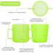 MORLIKE LIVING 100% Silicone Baby Cups - 2 Pack Green | Infant First Stage Training | Easy Grip Handle | 6 Months - Buy Online on GoSupps.com