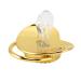 Soft Silicone Baby Pacifier with Chain Clip - Bling Design for Newborns | Gold M - Buy Online on GoSupps.com