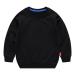 EISHOW 1-8T Unisex Boys Girls Cotton Crewneck Pullover Thin Long Sleeve Sweatshirt Kids T-Shirt Spring Sports Tops Blouse Black 4T
