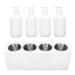 4 Hole Massage Oil Heater with Essential Oil Bottle 9 Speed Temperature Adjustment Fast Heating Spa Massage Oil Warmer