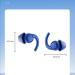 Swimming Ear Plugs - Soft Silicone Waterproof Earplugs for Swimming Surfing & Snorkeling (Dark Blue) | International Shipping Available - Buy Online on GoSupps.com