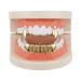 EXCEART Fang Cap 2pcs Single Grill Cap Tooth Grills Prank Toy Halloween Party Accessory (Rose Gold) - Buy Online on GoSupps.com