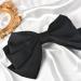Large Black Bow Hair Barrette for Women and Girls - Satin Silk Ribbon Hair Clip for Ponytail - French Barrette Hairpin for Teens and Ladies - Buy Online on GoSupps.com