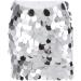 Zoestar Sequin Skirt - Sparkly Silver Hip Scarf Fashion Party Dance Costume for Women/Girls - Buy Online on GoSupps.com