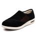 NVBHOF Diabetic Shoes for Man Autumn and Winter Fleece to Keep Warm Elderly Extra Wide Surgery Recovery Shoe Give Parents Gifts to Make The Elderly Healthier 9 C Black