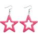 Shop Feylie Fashion Earrings - Blue Hollow Star Pendant Dangling Creoles for Women & Girls - Buy Online on GoSupps.com