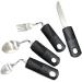 Dewedrt 4pcs Bendable Cutlery Disabled Utensil Adult Weighted Utensils Elderly Built Adults Adaptive Tableware Gadgets - Buy Online on GoSupps.com