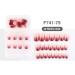 dijiusidy False Nail Perfect Matching Simple to Wear Fingernail Full Coverage Press Type Strong Viscosity Adjustable Paster Type 30 F741 Type 30 F741 - Buy Online on GoSupps.com
