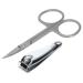 Stainless steel nail clipper nail cutter nail zwick nail scissors nail clipper for toenails and fingernails (set nail clipper & nail scissors)