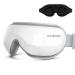 LAMEVEN Eye Massager with Heat Ideal Gifrs for Women/Men Bluetooth Music Heated Eye Massager for Relaxation Reducing Eye Fatigue and Improving Sleep White
