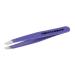 TWEEZERMAN Tweezers Mini Version with Hand-Filed Beveled Tip for Eyebrow Plucking Lavender Purple 1 Piece (Pack of 1)