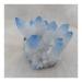 Natural Blue Crystals Cluster Freeform Energy Reiki Stones Room Home Office Aquarium Decoration Accessories Gemstone Household (Size : 150-200g)