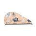 Cute Ink Drawn Elephants Microfiber Hair Towel Soft Super Absorbent Hair Towel Wrap for Women Coral Velvet Quick Dry Hair Cap for Long Curly and Thick Hair