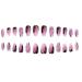 Christmas Press on Nails Almond Square Glues on Nails Full Cover Fake Nails Acrylic False Nails for Women Nail Designs