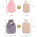Penggenga Hot Water Bottle with Soft Fluffy Fur Cover - 2L Large Capacity for Menstrual Pain Relief Neck & Shoulder Warmth - Pink - Buy Online on GoSupps.com
