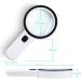 Magnifying Glass 12 LED Lighted Magnifier Magnifier 30X Magnifying Glass with Light Handheld Large Magnifying Glass Magnifier - Buy Online on GoSupps.com