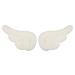 Beaupretty plush angel wing hair clips handmade angel wing hairpin hits hair clips hair jewelry for women girls 1 pair (white)