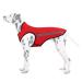 Slowton dog jacket waterproof dog coat adjustable neck and breast size pet vest with reflective stripes waterproof dog sweater snowsuit keep you warm (XXL red) XXL red