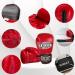 Premium Adult Boxing Gloves 2 Pair Set for Home Gym Training and Competition - Red & Black 6 oz - Ideal for MMA, Kickboxing, UFC Professionals - Buy Online on GoSupps.com