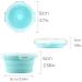 Buy Luter 2-Piece Collapsible Dog Bowl Set - 350ml Silicone Travel Bowl with Lid for Pets - Portable Feeding Cup & Saucer for Camping & Kennels (Pink Blue) - Buy Online on GoSupps.com
