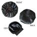 Silk Satin Bonnet Sleep Cap for Women with Pearls & Rhinestones - Black - Buy Online on GoSupps.com