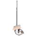Dust Pan and Brush Dustpan and Brush Sets Stainless Steel Long Handled Dustpan and Brush Heavy Duty Upright Sweeping Brush with Hanging Hoop for Indoor Household Cleaning Round Shape
