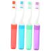 Healvian 4 pieces travel fine toothbrush soft camping travel toothbrush drinkable toothbrush oral toothbrush travel toothbrush creative foldable toothbrushes small toothbrush travel pp clean