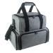 Yklhsocneg Portable Nail Polish Storage Bag Handbag with Shoulder Strap Removable Divider Multi Carry Bag Gray