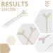 DOITOOL 30 Pcs Y-Shaped False Eyelash Brushes - Mini Lash Comb & Lift Tool for Perfect Eyelash Perm | Premium Quality Eyelash Separator & Guide White - Buy Online on GoSupps.com
