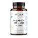 Nutri + Vitamine D3 K2 MK7 vegan - haute Dose - D p t de Vitamine D du Lichen (1000 IE 25 g) - v g talien - Chol calcif rol - 50 g M nachinone - 120 Comprim s de D3K2