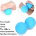 Double Massage Balls for Myofascial Relaxation | Peanut-Shaped Lacrosse Roller for Back Neck Foot & Shoulder - Blue - Buy Online on GoSupps.com