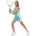 AOBUTE Girls Tennis Golf Outfit Set | Tank Top and Skirt with Shorts | 6-7 Years | Light Green - Buy Online on GoSupps.com