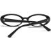 Buy Gleyemor Retro Oval Blue Light Glasses for Men & Women - Vintage 90s Computer Glasses Black 53mm | Protect Your Eyes from Digital Strain - Buy Online on GoSupps.com