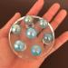 7pcs Blue Plated Stone Ball Set Pieces of Yellowstone Stone Broken Seven Star Array of Classical feng Shui Pendulum Beautiful Crystal - Buy Online on GoSupps.com