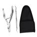 Beatifufu 1 Set Manicure 2-Piece Set Nursing Nails Pedicure Nail Cuticle Pusher Pedicure Tools Skin Nippers Pedicure Nail Manicure Tool Stainless Steel Nail Pliers