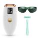 IPL Hair Removal for Women and Men Laser Hair Removal 99 999 Flashes Painless Hair Remover for Facial Legs Arms Armpits Whole Body 999 999 Flashes FDA Cleared Home Use Device(White) white white